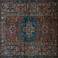 thumbnail image 1 of Ahgly Company Indoor Square Persian Light Blue Traditional Area Rugs, 3' Square, 1 of 4