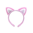 thumbnail image 2 of Minnieouse Diadema con orejas de gato de dibujos animados de tela, accesorios simples para el cabello de múltiples colores meticulosos Ropa, zapatos y accesorios Miscelánea Rosa+Blanco, 2 of 6