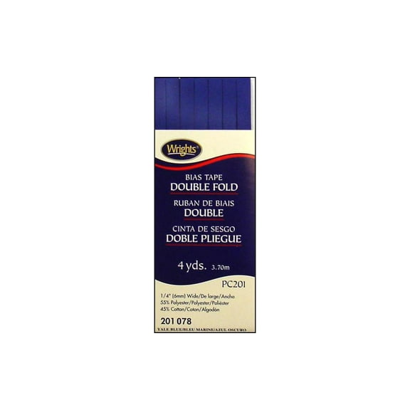 Wrights 1/4"x4 Yd Double Fold Yale Bias Tape