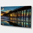 thumbnail image 2 of Designart 'Oceanside Pier at Evening ' Landscape Photography Canvas Print, 2 of 3