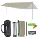 thumbnail image 1 of Lona Toldo de 3x6 m, toldo de lona impermeable con poste, toldo plegable para acampar, refugio ultra TOMSHOO Lona, 1 of 7
