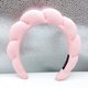 thumbnail image 3 of Diadema de esponja en forma de nube para la parte superior del cráneo, cueva para el cabello, toalla para lavarse la cara, diadema de tela para mujer, 3 of 5