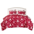 thumbnail image 3 of Greenland Home Fashions Novelty Holiday Peppermint Party Reversible Coverlet Set, 2-Piece Twin, 3 of 8