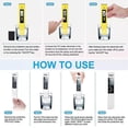 thumbnail image 4 of TDS Meter Digital Water Tester High Accuracy Digital 0-14 PH Meter Tester 0-9990ppm TDS&EC LCD Water Purity PPM Aquarium Filter, 4 of 5