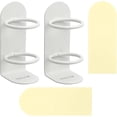 thumbnail image 1 of 2-pack electric toothbrush holders to attach to the wall (white), 1 of 5
