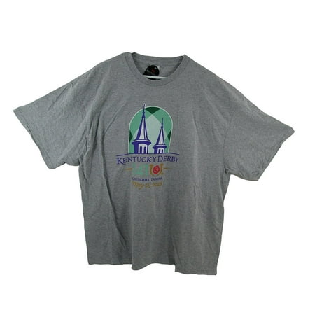 Official Kentucky Derby 141 Gray Logo T-Shirt May 2, 2015 American Pharoah