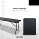 thumbnail image 2 of Mesa Plegable Negra 180 Siena, 2 of 6