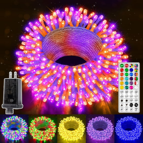 Control remoto String Light Ollny, 200 LED, 20 m, RGB, resistente al agua