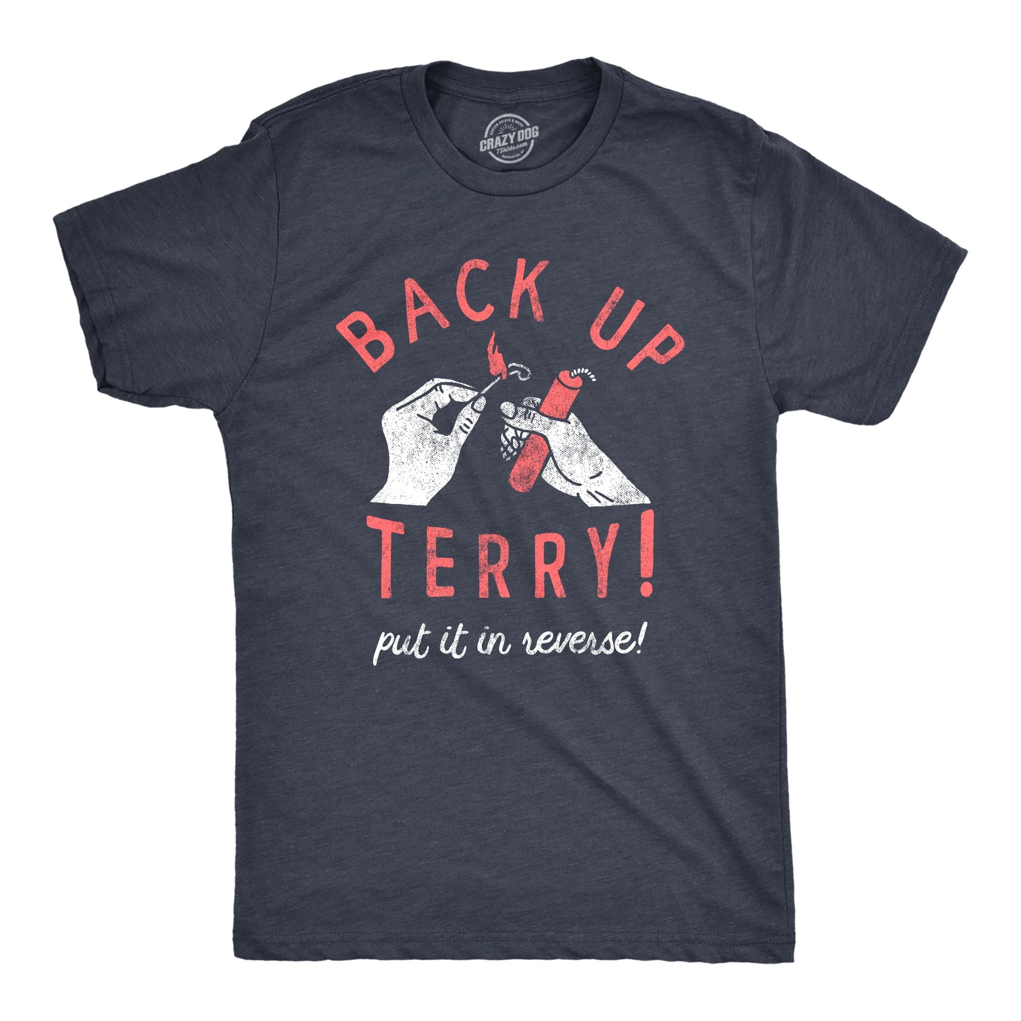 Mens Up Terry Put It In T Shirt Funny Fireworks Sarcastic Viral Video Fourth Of July For Guys (Heather - 5XL Graphic Tees - Walmart.com