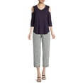 thumbnail image 3 of Nine.Eight Women’s Cold Shoulder Blouse, 3 of 5