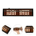 thumbnail image 1 of Raindrops Chinese Style Abacus for Collectors Dark Brown Plastic 1Set for Office Decoration, 1 of 6