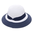 thumbnail image 2 of 56-58 cm circunferencia del sombrero sombrero de paja de cúpula femenina verano ala grande playa vacaciones sombrero para el sol plegable protector solar sombrero para el sol, 2 of 6