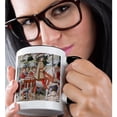 thumbnail image 2 of 3dRose, Procession of the Magi by Benozzo Gozzoli, 15oz Two-Tone Black Mug, 2 of 7
