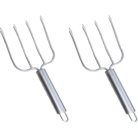 2 Pcs Less Steel Forks Meat Forks Meat Lifting Forks