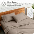 thumbnail image 3 of Bare Home Pillowcase Set - Premium 1800 Collection - Double Brushed - Ultra Soft - Standard Size, Taupe, 2 Count, 3 of 7
