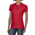 thumbnail image 2 of Gildan Softstyle Womens Short Sleeve Double Pique Polo Shirt, 2 of 4