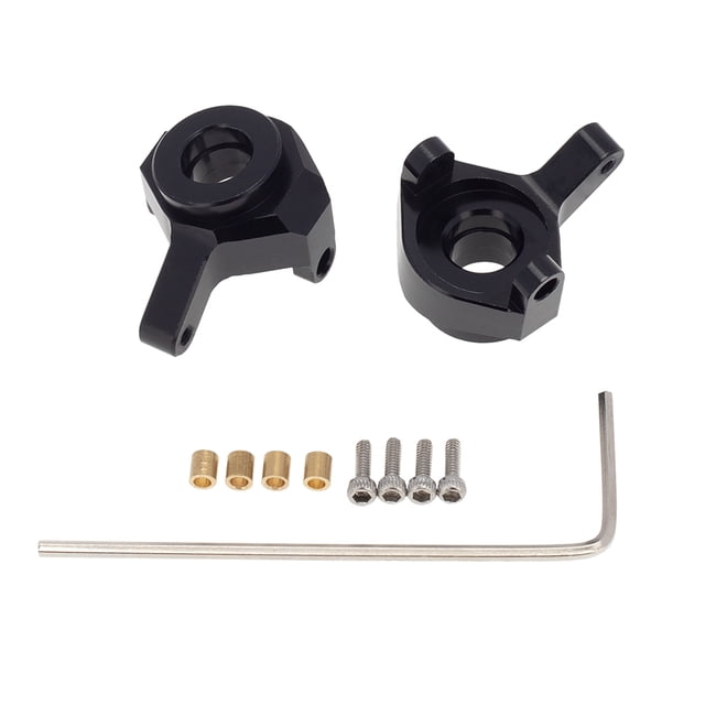 SCX24 Actualizaciones Durables Resistentes al desgaste Exquisito Delicado Componente del vehículo de dirección Accesorio vehicular para actualizar 2 piezas negras Inevent FN001672-02