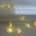 thumbnail image 1 of Risegun Romantic Rattan Light - 10LED Warm Romantic Heart Shaped Rattan Ball Ornament Light String Home Party Decor Lamp, 1 of 7