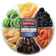 Gourmet Dried Fruit Variety Gift Tray Large 6-Pt by It's Delish - Gift Basket  New Year Events, Fathers Mothers Day Holiday Party Birthday Valentines Anniversary Sympathy Get Well Hostess Gift Box