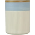 thumbnail image 5 of AUR 10 Strawberry Street Luca Ombre Matte Blue/White Embossed 3 Piece Canister Set, 5 of 11