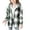 Light Green, variant on Teen Girls Plaid Jacket Fleec𝖾 Flannel Button Down Shirt Coat Long Sleeve Hooded Coats 4-15 Years Outerwear Fall Winter Lined Warm Casual Style