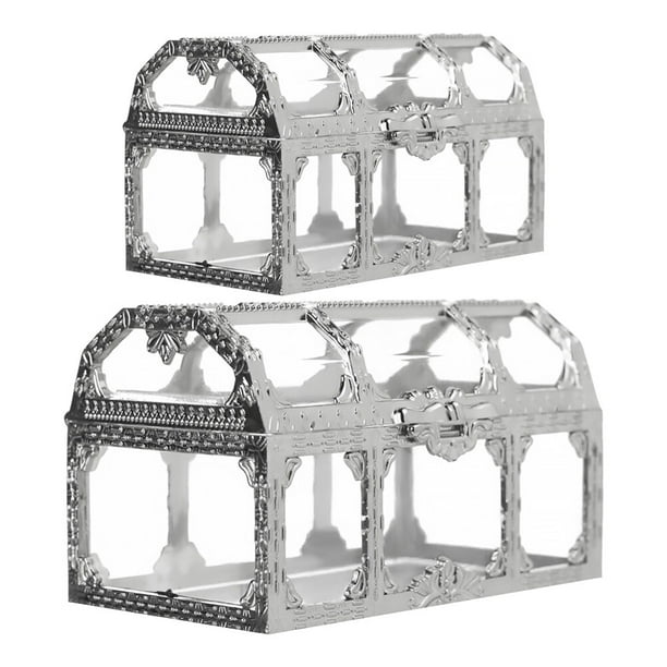 Caja de regalo con forma de cofre del tesoro de 2 piezas Caja de regalo elegante Caja de regalo Caja de dulces