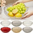 thumbnail image 2 of Large Kitchen Fruit Tray Handcrafted Flower Pattern Household Serving Plate for New Years, 2 of 4