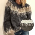 thumbnail image 2 of Destyer L Stay Fashionable With Women Fall And Winter Round Neck Sweater Soft And Comfortable Easy To Clean, 2 of 6