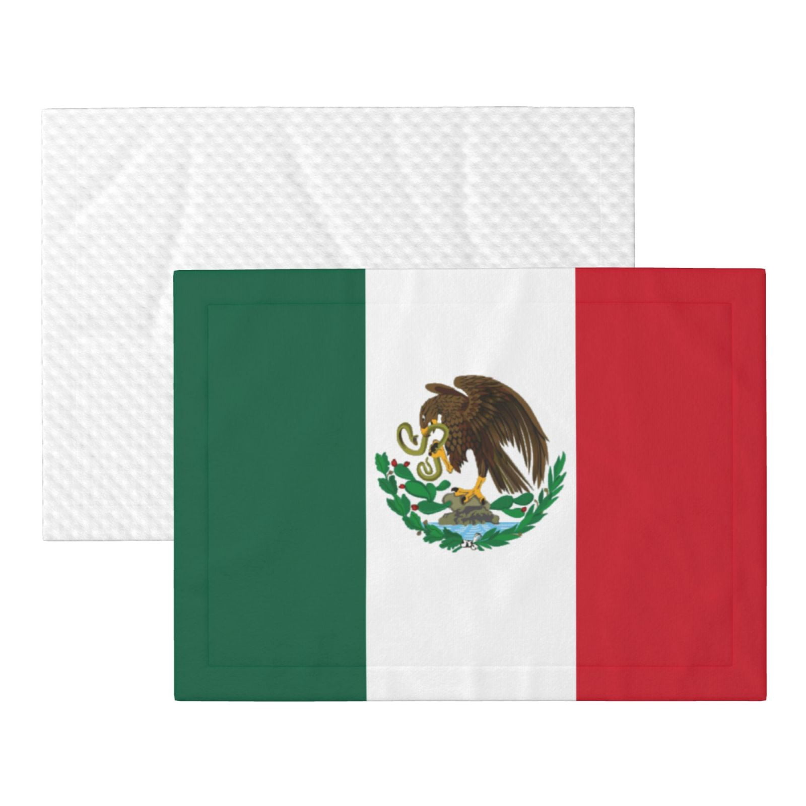 Flannel Throw Dog Blanket Mexico-Flag Soft Warm Print Pet Blankets for Small Dog Cat Puppy