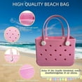 thumbnail image 6 of BOGC EVA Waterproof Summer Storage Basket Mini Kid Beach Bogg Bag Women Shopping Bag Picnic Rubber Jelly Tote Bogg Bag Kid Purses, 6 of 7
