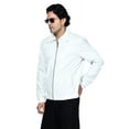 thumbnail image 2 of Veste en Cuir Blanche pour Homme, 2 of 9