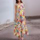 thumbnail image 1 of WILLBEST Vestidos Casuales Para Mujer 1 Vestido De Fiesta Informal Con Estampado Y Tirantes Finos Y Hombros Descubiertos Para Mujer, 1 of 3