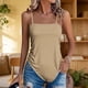 thumbnail image 1 of TaTaai Women's Fashion Versatile Casual Cute Top, Bohemian Style Sleeveless Camisole Irregular Hem Daily Beach T-shirt Gift, 1 of 7