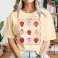 thumbnail image 3 of Godmerch Teaching Is My Jam Crewneck Teacher Graphic Shirt, Strawberry First Day of School Teacher Gifts Tee, 3 of 5
