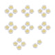 thumbnail image 3 of 30 Piezas Parches de apliques de flores Baoblaze Bordados de colores mezclados gris, 3 of 8