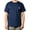 Navy, variant on Men's Short Sleeve 100% Cotton Classic Pocket Logo Tee Black L