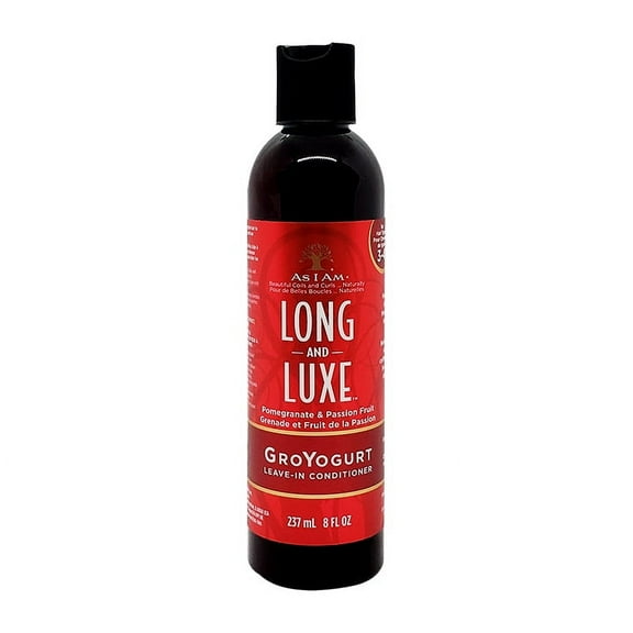 AS I AM Long & Luxe Pomegranate & Passion Fruit GroYogurt Leave-In Conditioner 8 Oz.