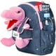 thumbnail image 1 of Mochila Naturally KIDS con diseño de dinosaurio rosa con peluche de 4 a 8 años, 1 of 8