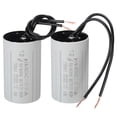 thumbnail image 1 of CBB60 12uF Capacitor de Arranque, 2pcs AC 450V 2 Cables 50/60Hz Cilindro 60x35mm para Arranque de Motor, 1 of 5