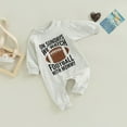 thumbnail image 4 of Kogui Baby Rompers Boys Sweater Baby Boy Romper Little Brother Outfit Long Sleeve Mama's Boy Little Dude Jumpsuit Fall One Piece Clothes 0 3 6 9 12 18 24 Months (White,12-18 Months), 4 of 8