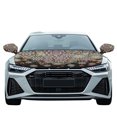 thumbnail image 2 of Yuyamidu Boho Flower Blossom Car Hood Covers Protector Fashion Car Front Hood Cover Auto Exterior Rear View Accessories Removable Side Mirror Covers for Cars Sedans, 3 PCS, 2 of 7