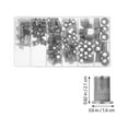 thumbnail image 2 of OULII 190Pcs Zinc and Aluminium Flat Head Rivet Nut Assortment for Automotive Furniture Decoration with Storage Case, 2 of 8
