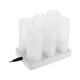 thumbnail image 1 of Tomfoto - Juego de 6 velas LED recargables que cambian de color, parpadeantes y sin llama, con control remoto, USB de 5 V, base de carga para vasos esmerilados, para fiestas navideñas, festivales y, 1 of 7