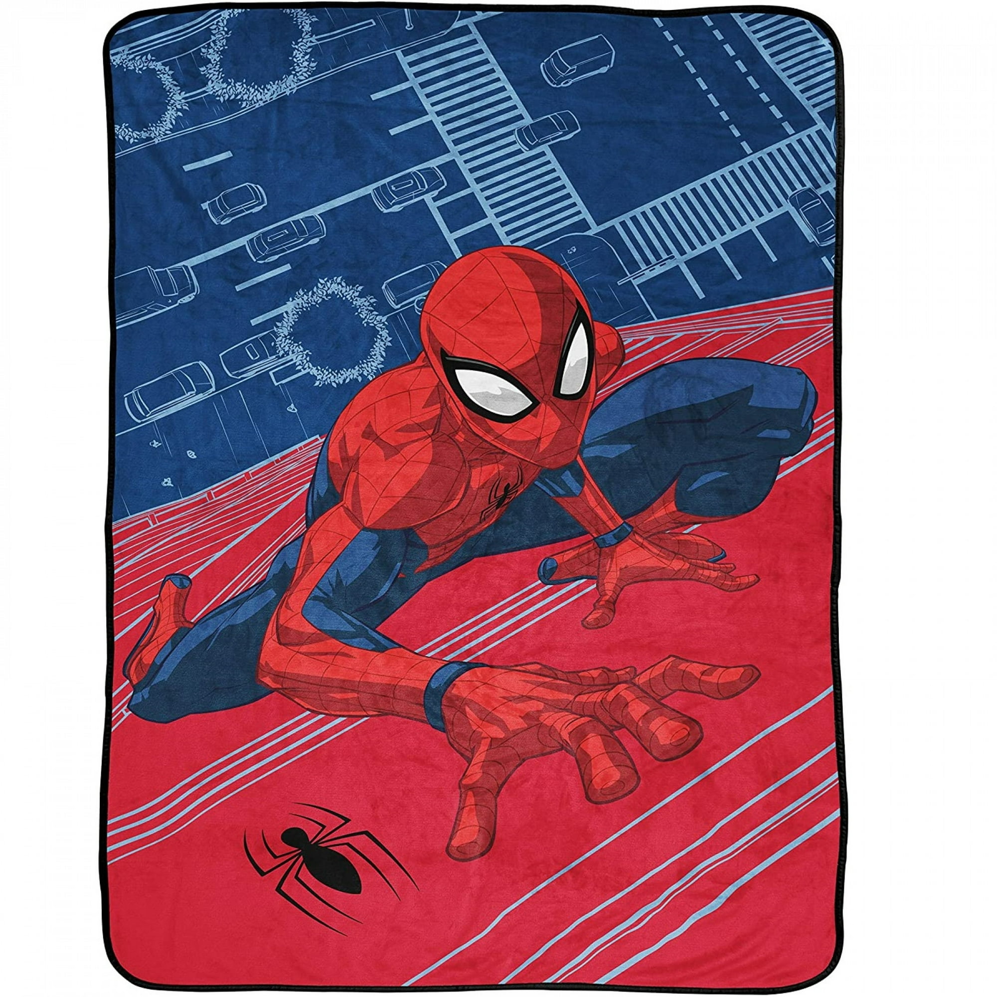 Spider Man Wall Crawling Character 46 x 60 Throw Blanket Walmart