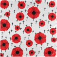 thumbnail image 6 of GZHJMY Red Flowers Cloth Napkins Washable Reusable Polyester Dinner Napkins 20 x 20 Inch for Home Weddings Parties Holiday Table Napkins Set of 1, 6 of 6