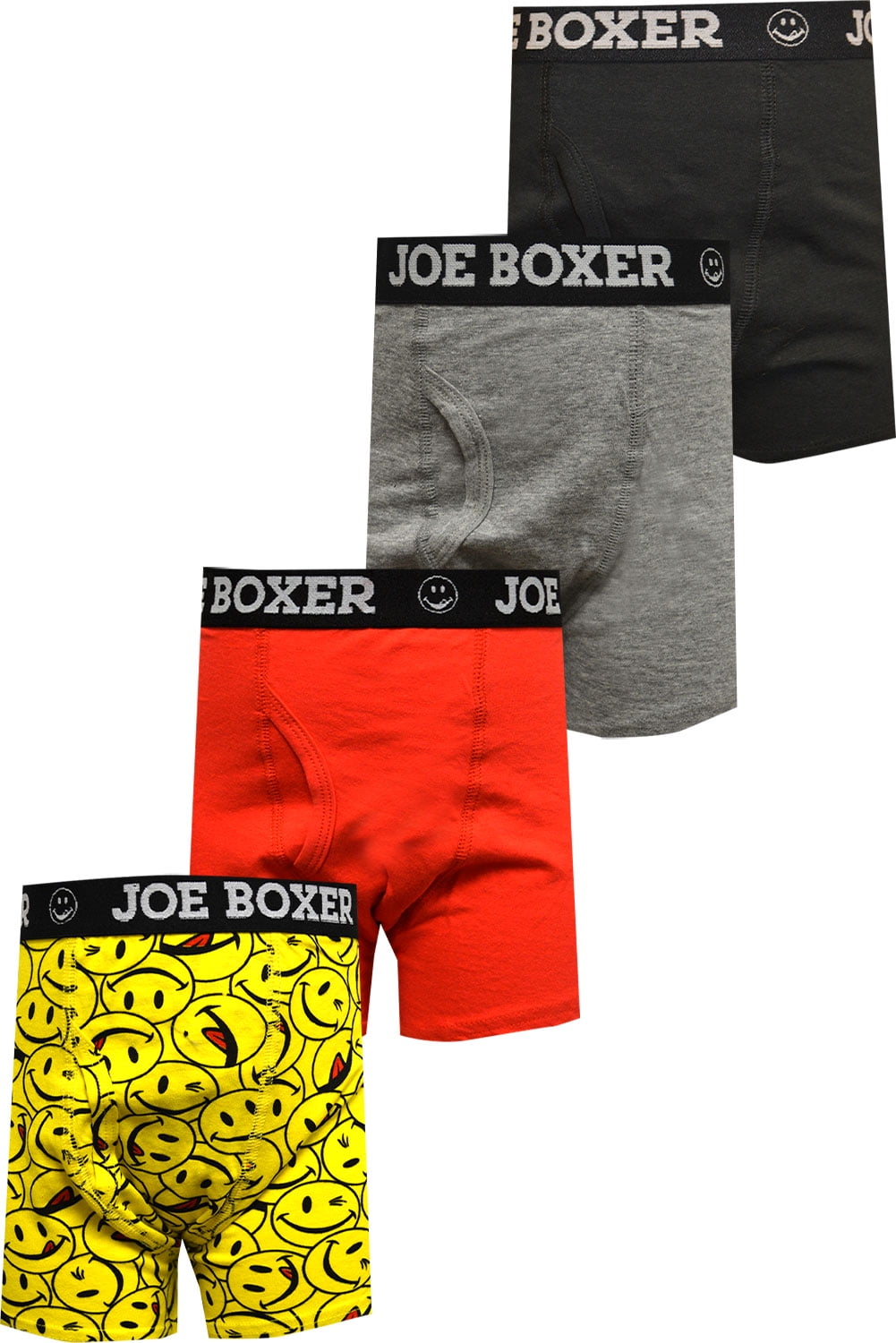 Joe Boxer Boys' Joe Boxer Kids Signature Licky Cotton 4 Pack Boxer