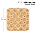 thumbnail image 3 of Pofeuu Squirrel And Nuts Print Leather Coasters Set of 6, Round Cups Mugs Mat Pad for Home Kitchen Heat Resistant Drink Coasters,Square, 3 of 7