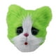 thumbnail image 5 of Máscara de gato linda, divertida máscara de látex para adultos, máscara de cabeza completa para Halloween, disfraz, Verde, 5 of 9