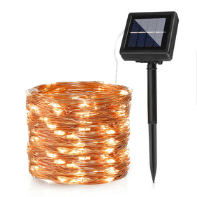 72FT Waterproof 200LED Solar Rope Tube Lights Led String Strip Decorative Xmas Christmas Wedding Party Garden Outdoor Light Lamp + Battery box with solar panel,8 Modes