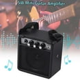 thumbnail image 3 of 5W Mini Guitar Amplifier Portable Compact Guitar Amp Speaker with Volume Tone Adjustment Overdrive Function 635mm 35mm Inputs for Electric Acoustic Guitar Practice Home Outdoor, 3 of 7